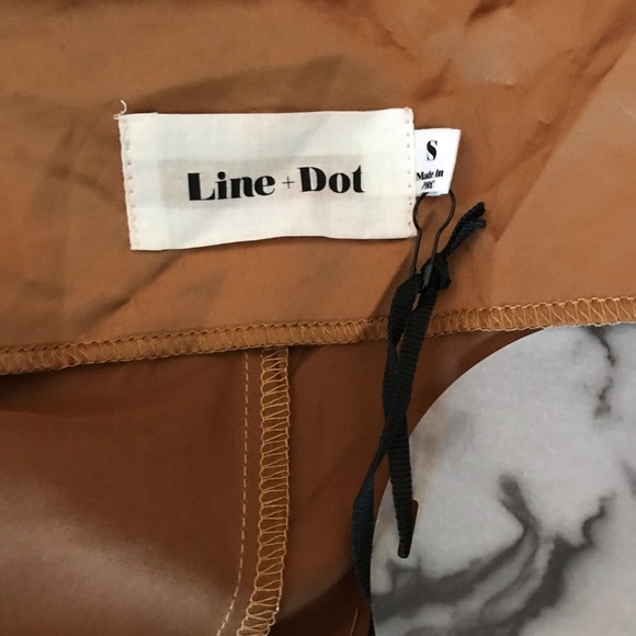 Line & Dot Gold Satin Long Dress - Picture 4 of 5